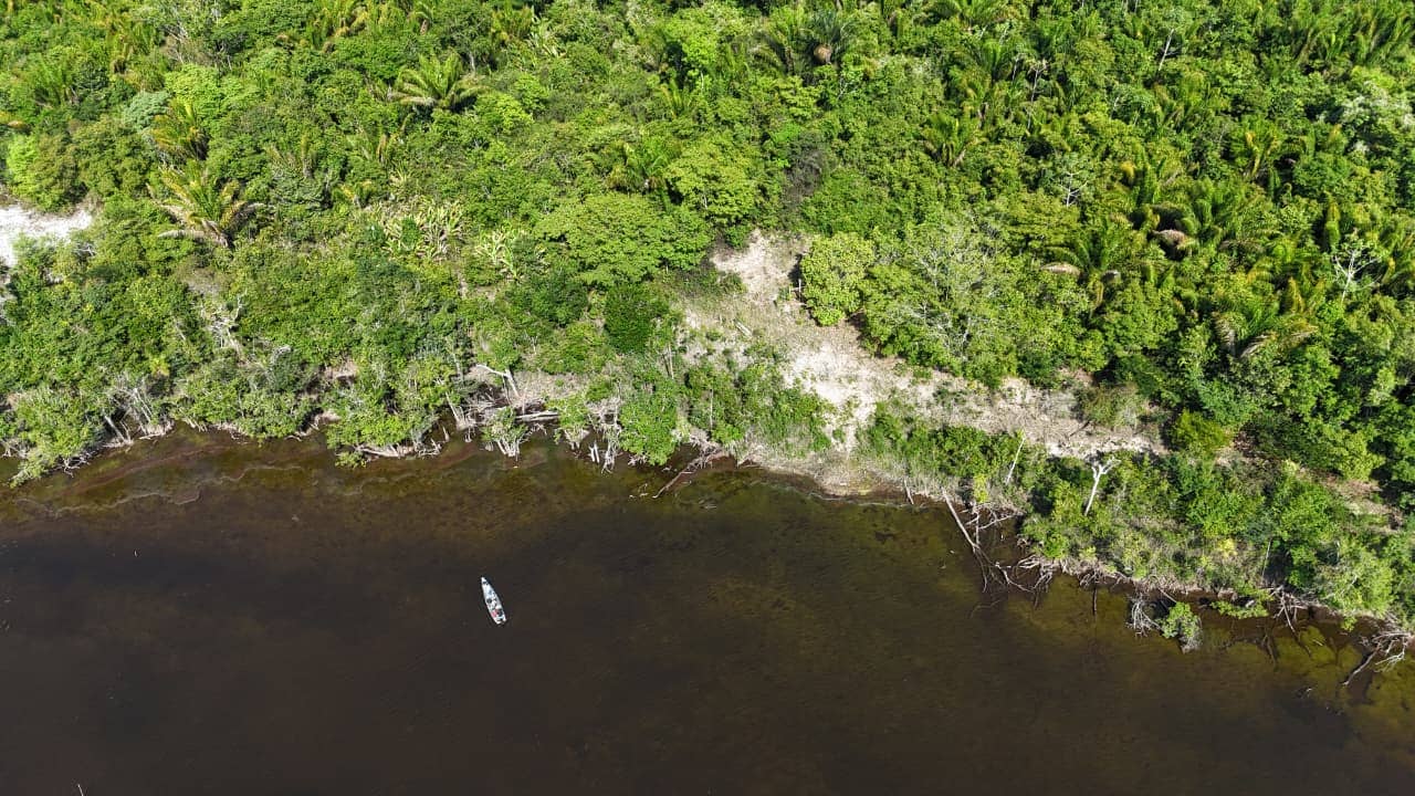 Vista do Imóvel as margens do rio